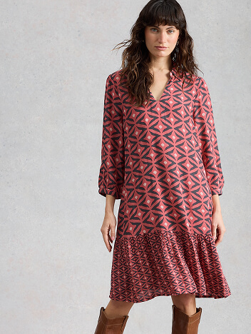 Shop Harpreet Notch Neck Dress