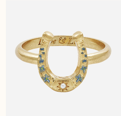 Gold Lucky In Love Ring