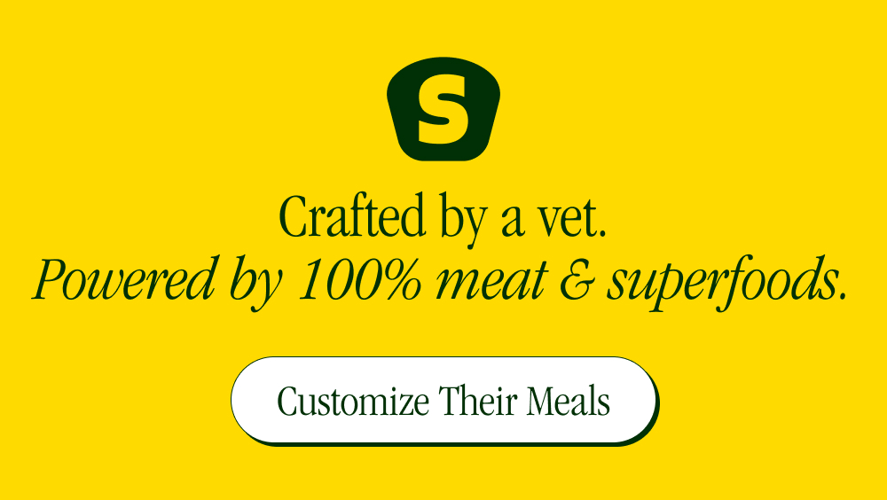 Crafted by a vet. Powered by clean ingredients. [ Customize Their Meals ]