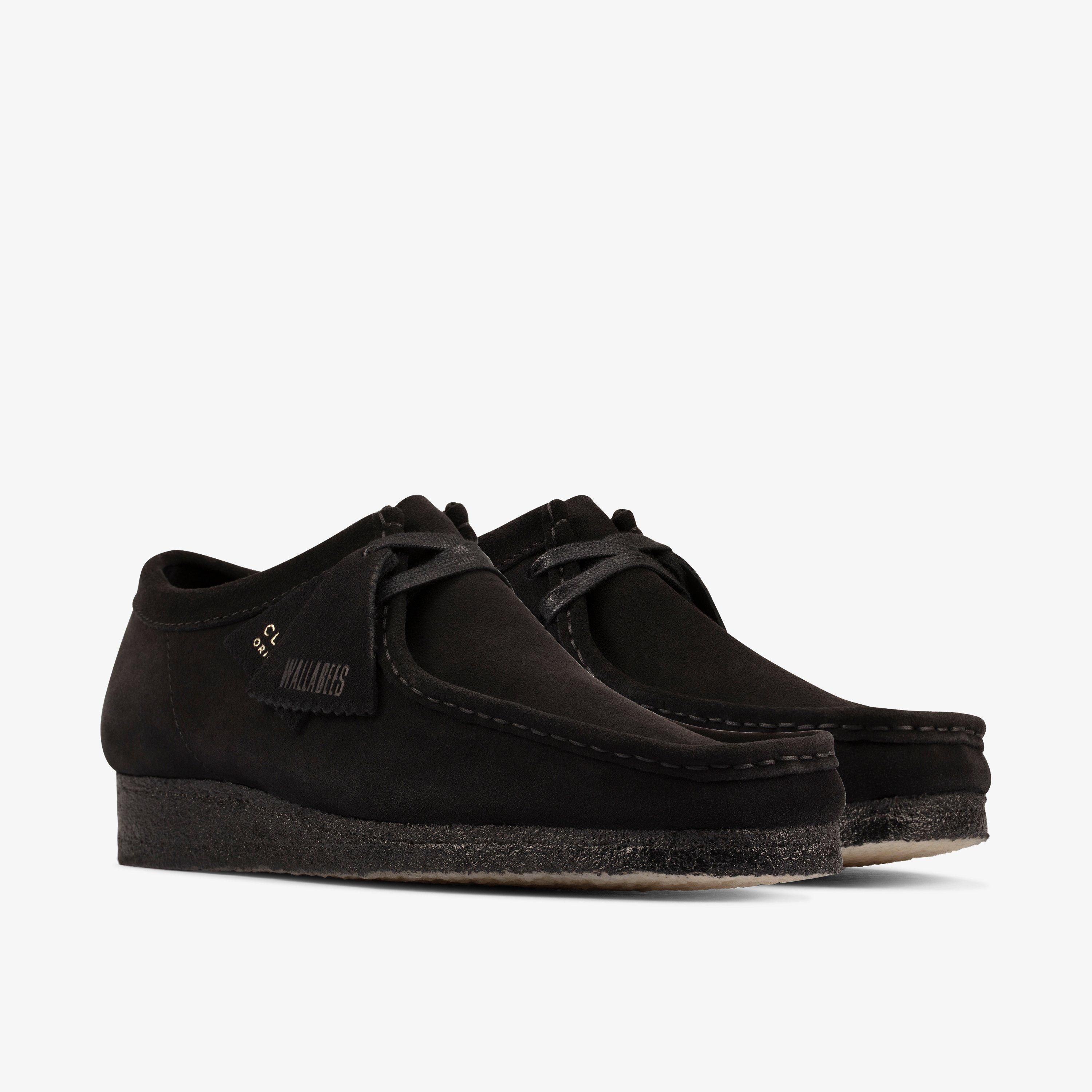 Wallabee Black Suede