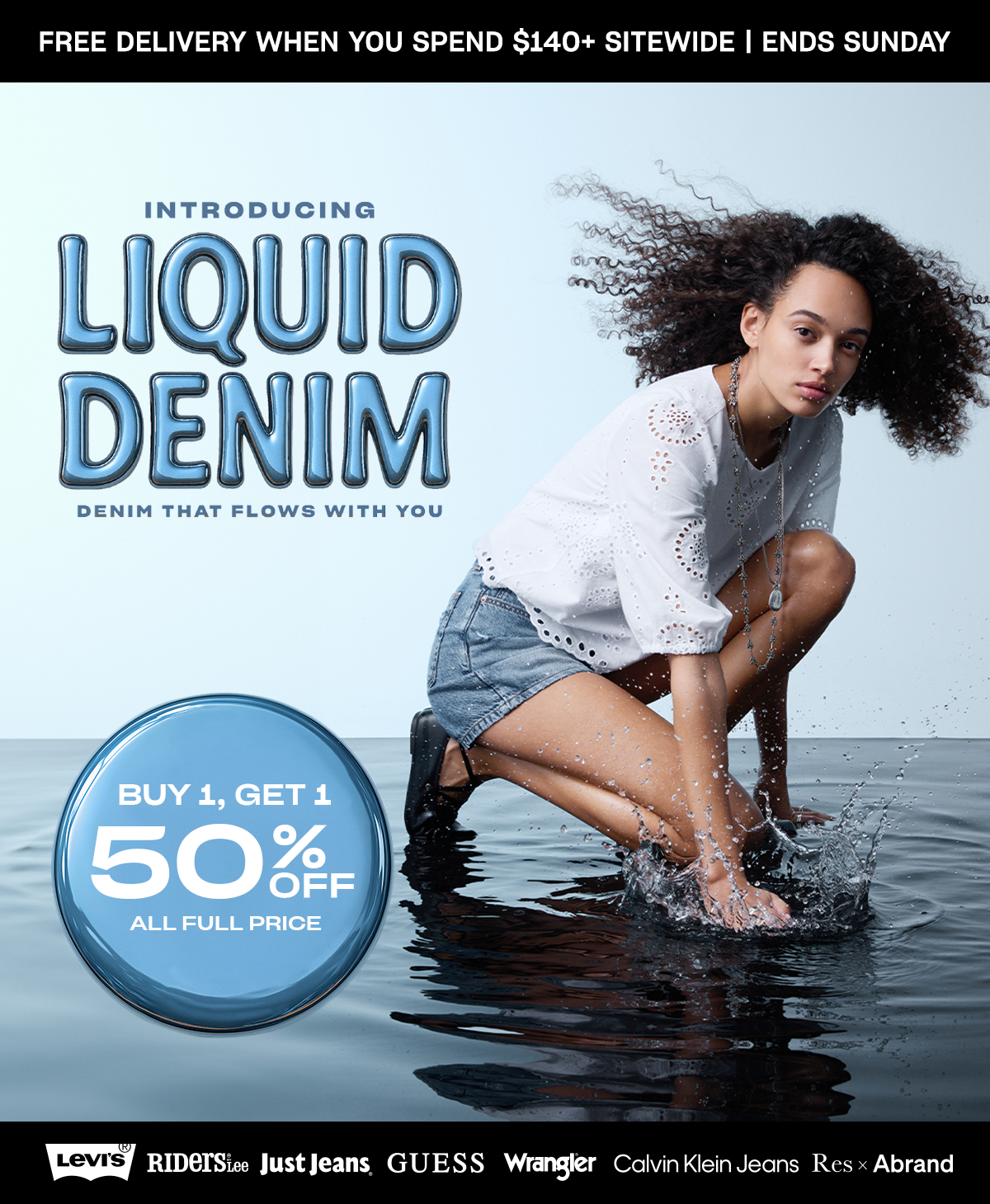 50% off second item. All full price