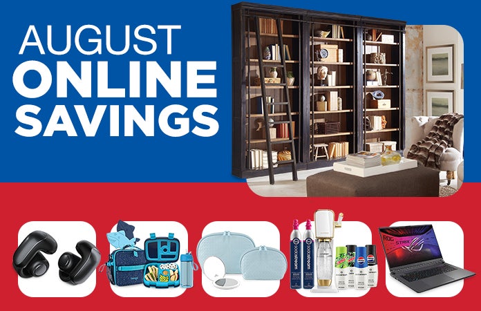 Shop August Online Savings