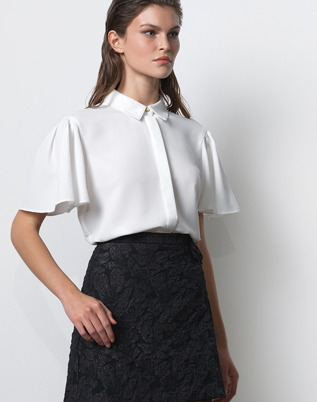 Mila Flutter Sleeve Shirt