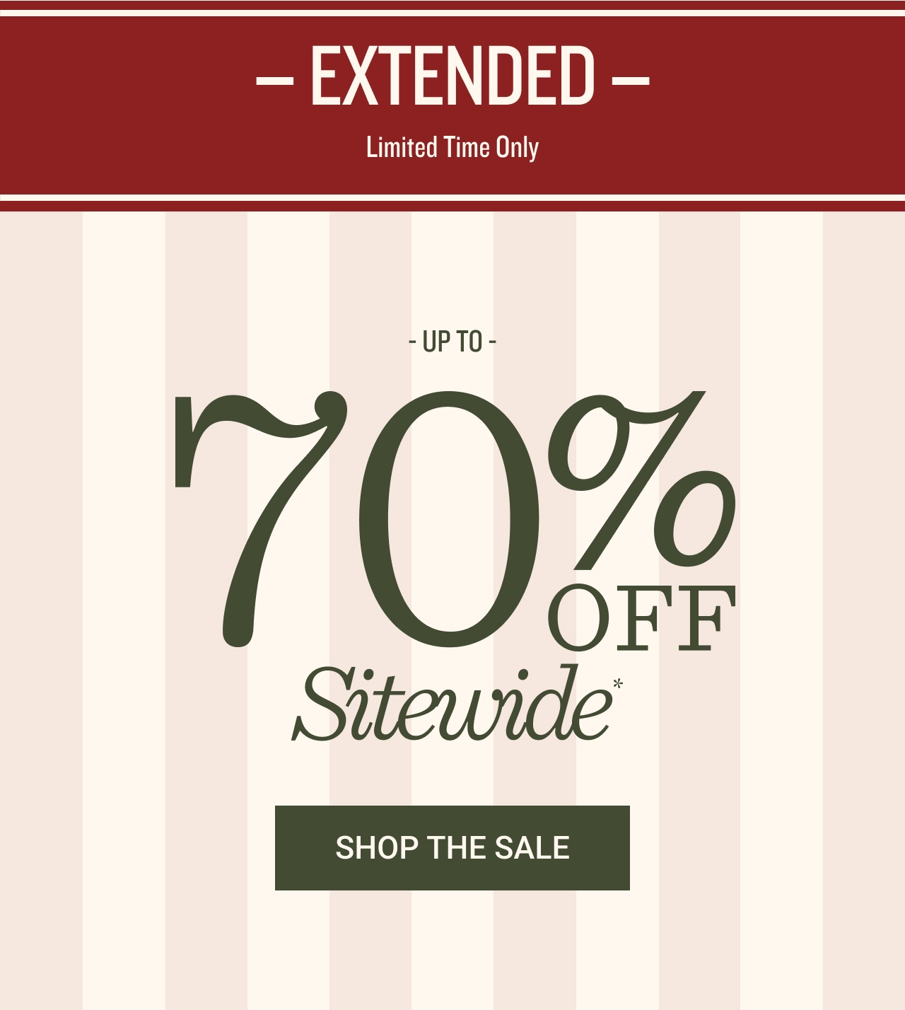 Up to 70% Off
