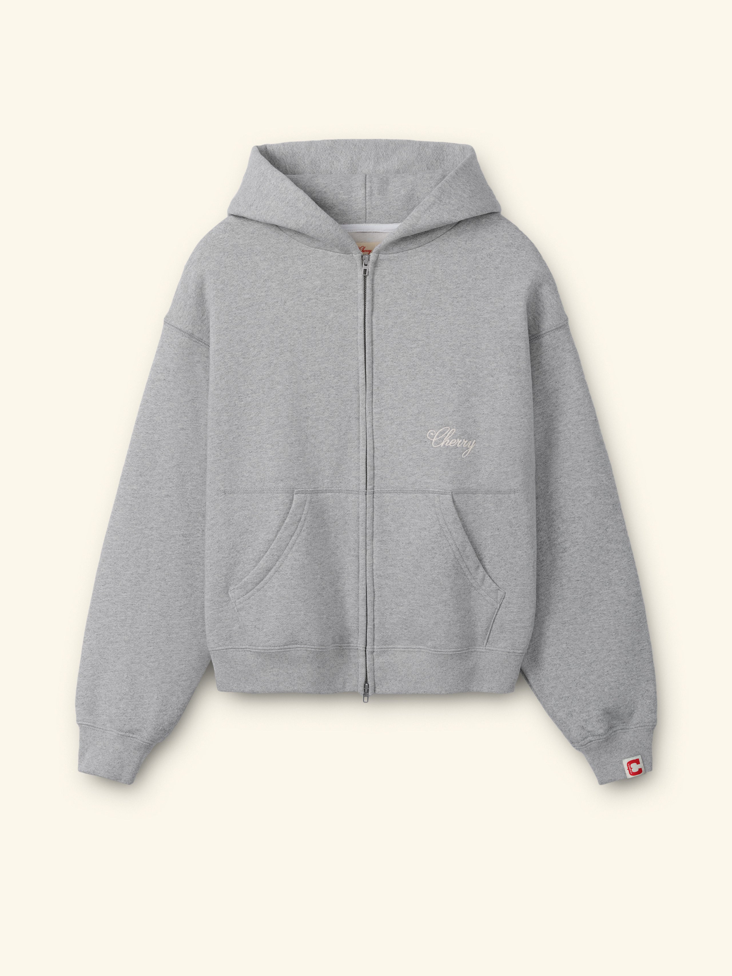 Image of American Classic Zip Hoodie (Heather Grey)