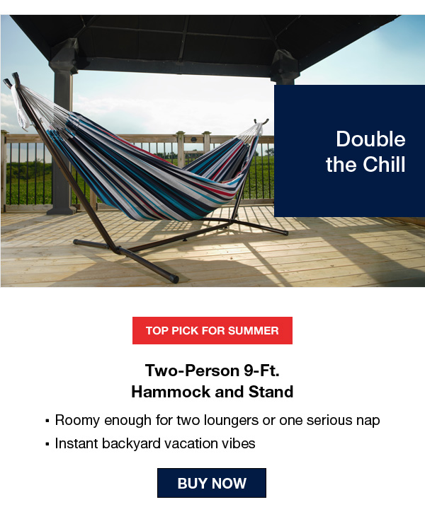 Two-Person 9-Ft. Hammock and Stand