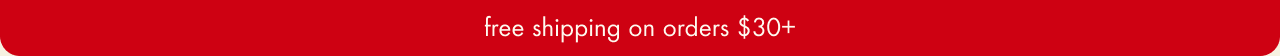free shipping on orders $30+
