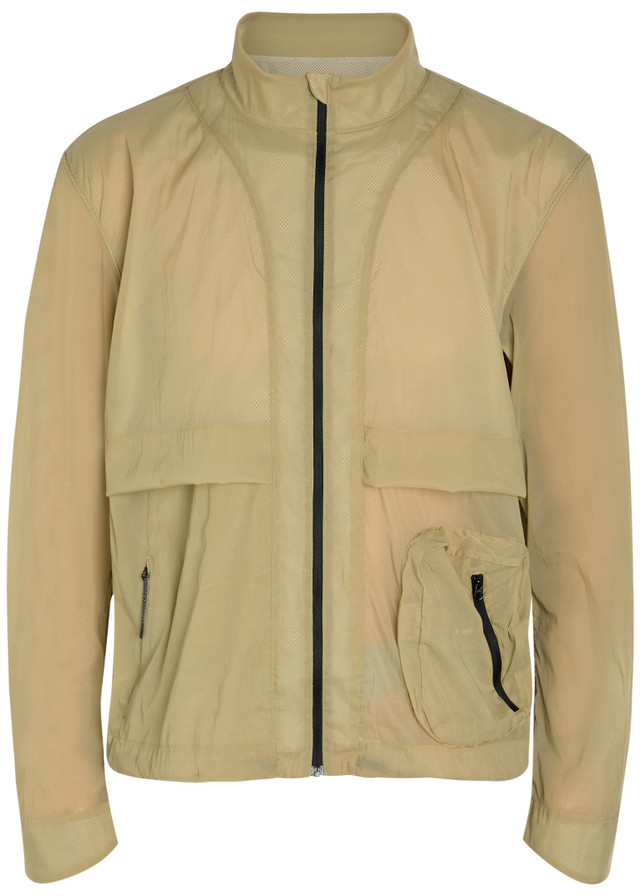 LITERARY SPORT Henry stand-collar stretch-nylon run jacke