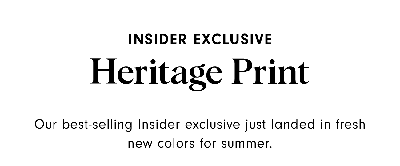 Heritage Print in All-New Colors