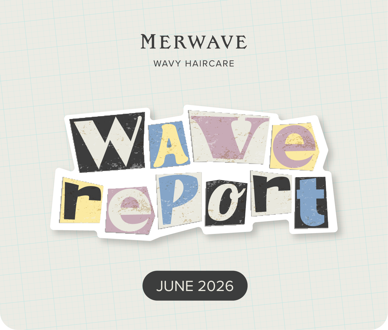 Image of wavy hair lady holding merwave products