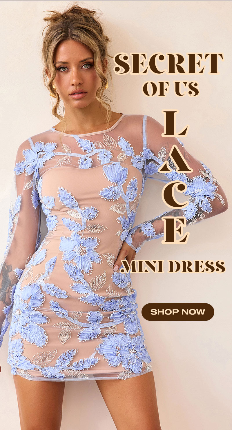 Secret Of Us Lace Mini Dress