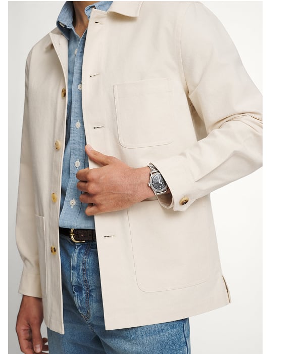 The Chore Jacket in Natural Canvas Cotton