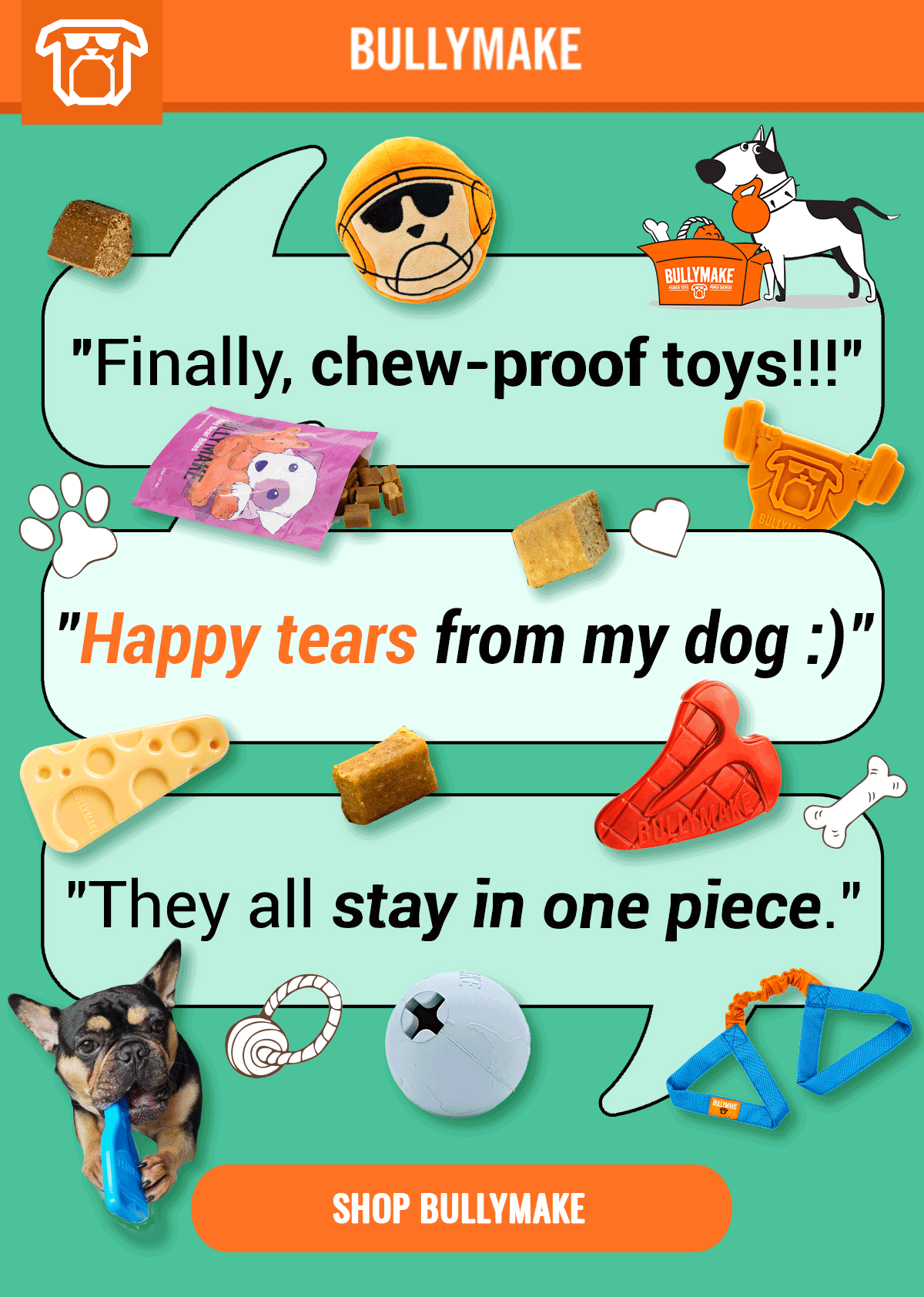 Bullymake Dog Toy Subscription Box