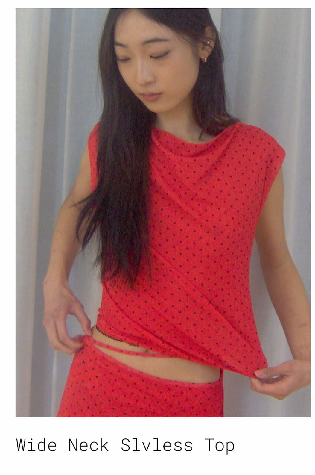 Wide Neck Slvless Top&nbsp;&nbsp;