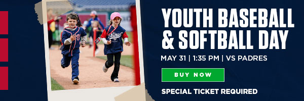 Youth Baseball & Softball Day - Sunday, May 31 vs Padres