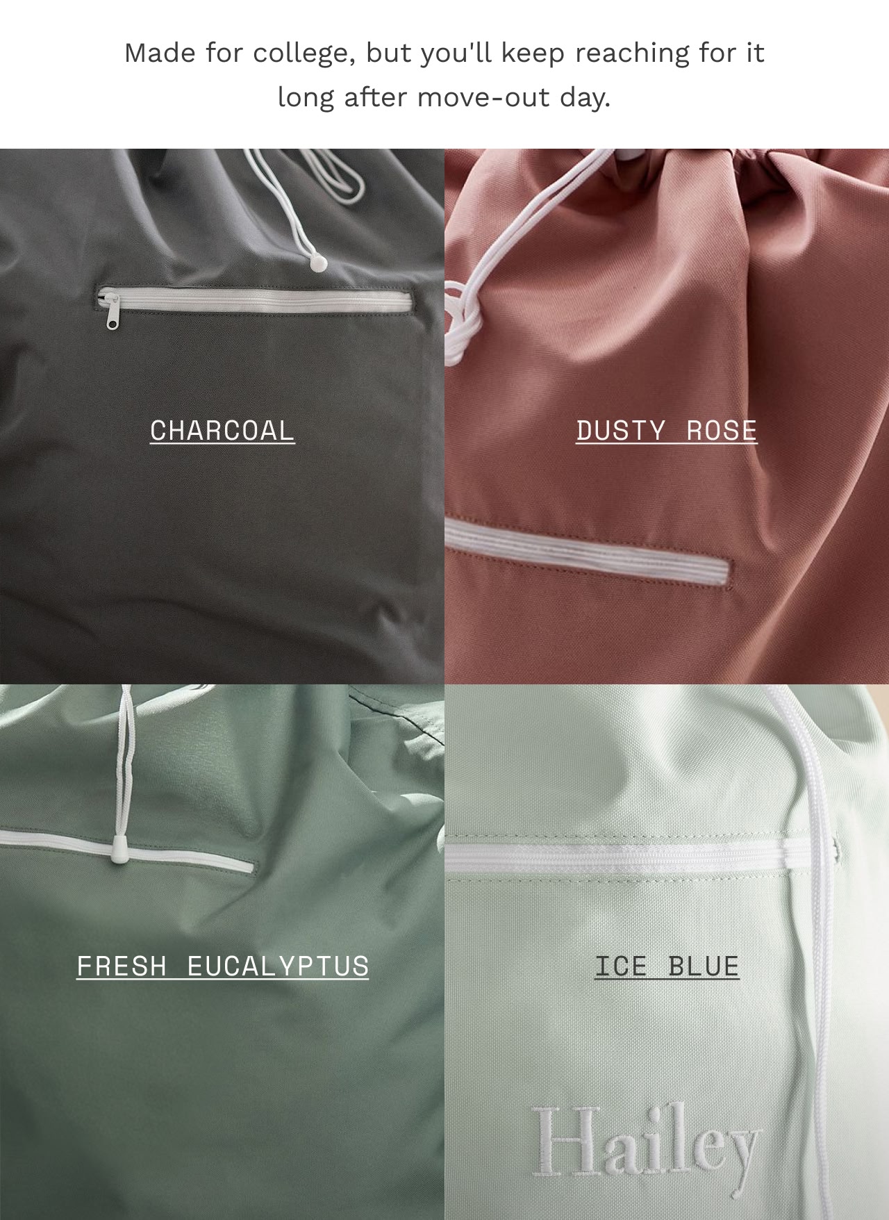Shop the essential laundry backpack