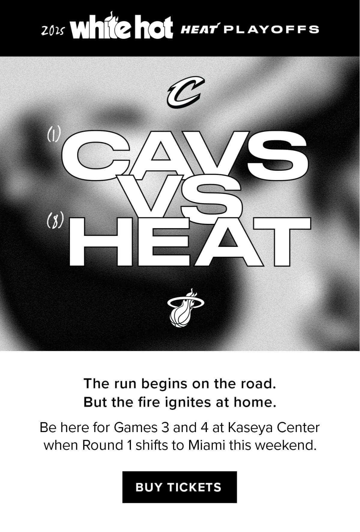 2025 White Hot Playoffs | Cavs vs HEAT | Buy Tickets