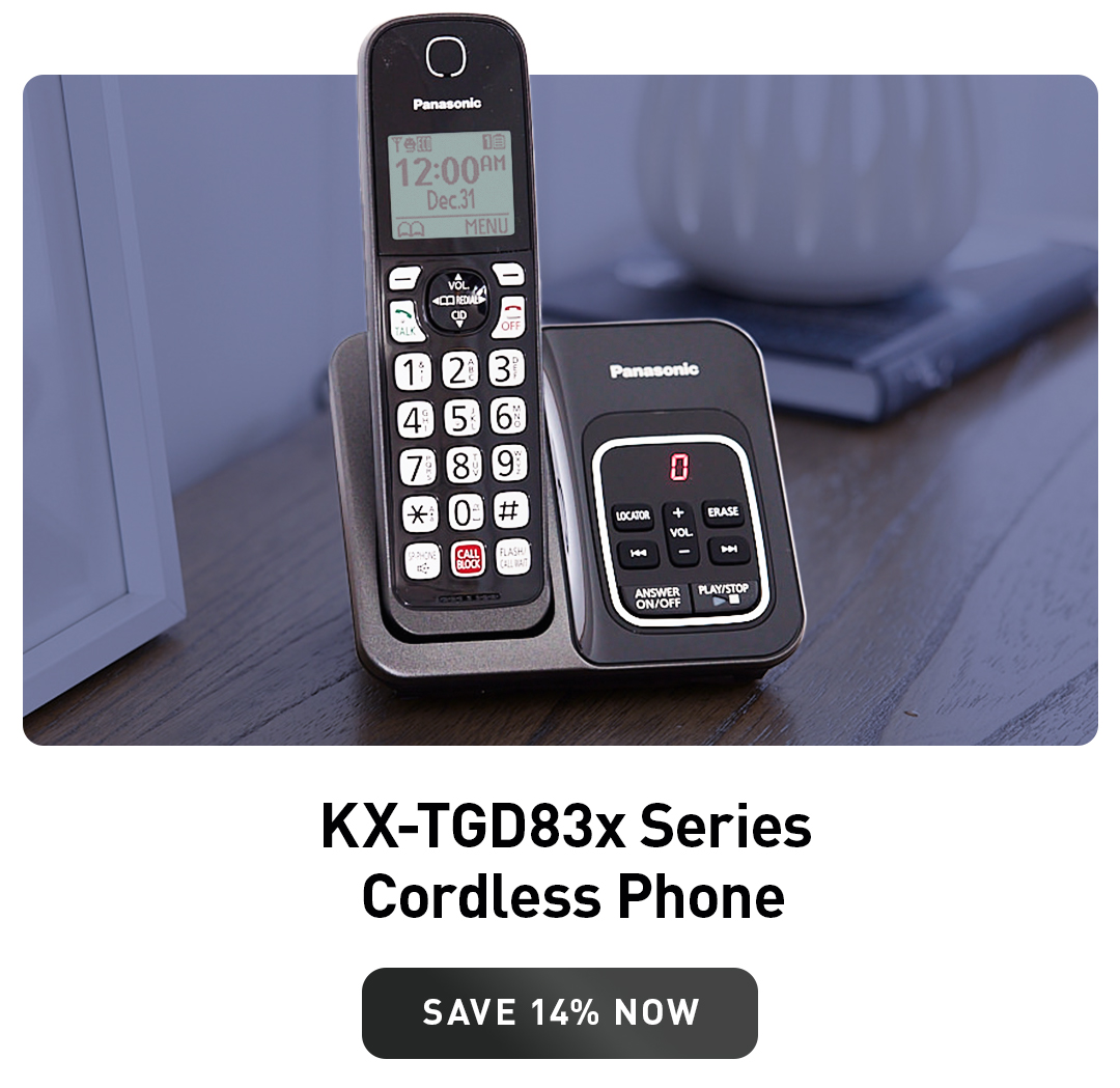 KX-TGD83x Series Cordless Phone - Save 14% Now