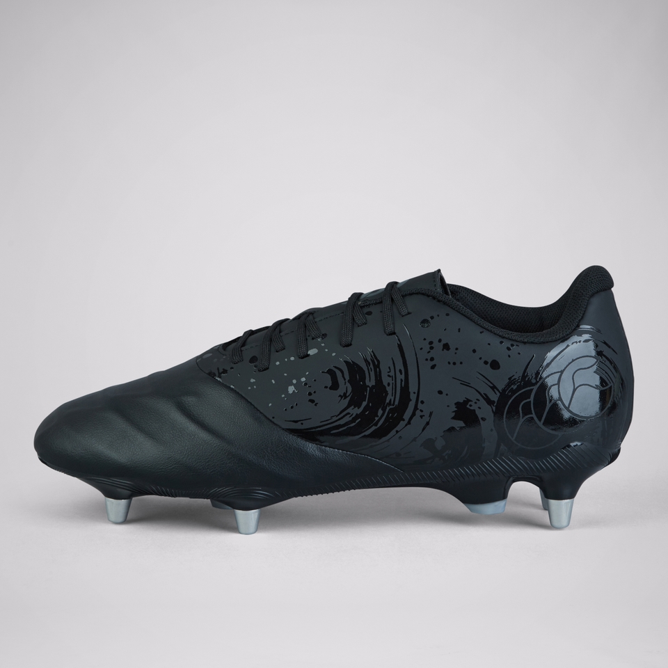 ADULT UNISEX PHOENIX GENESIS TEAM SOFT GROUND BOOTS BLACK/SILVER