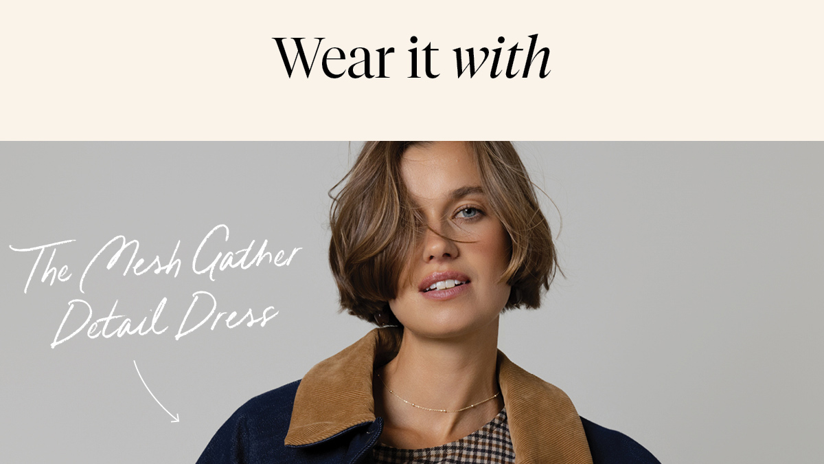 The Mesh Gather Detail Dress
