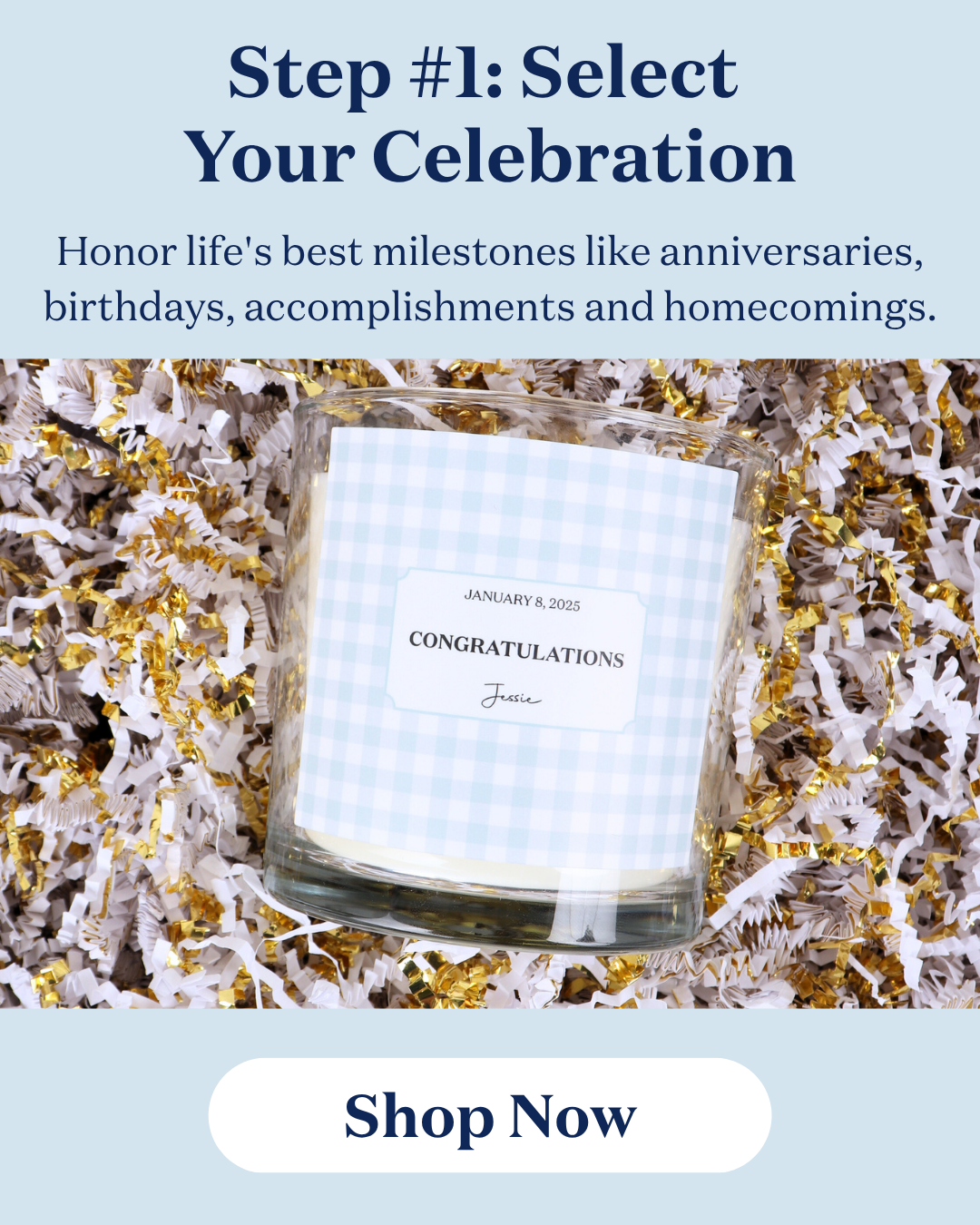 Step #1: Select Your Celebration