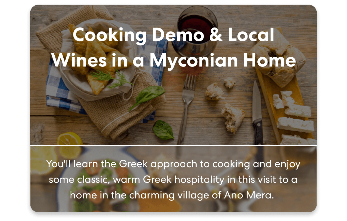 Cooking Demo & Local Wines in a Myconian Home