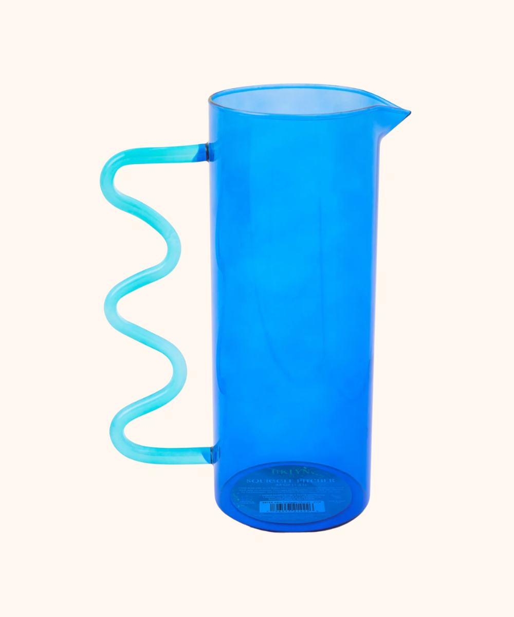 44oz Squiggle Pitcher Blue