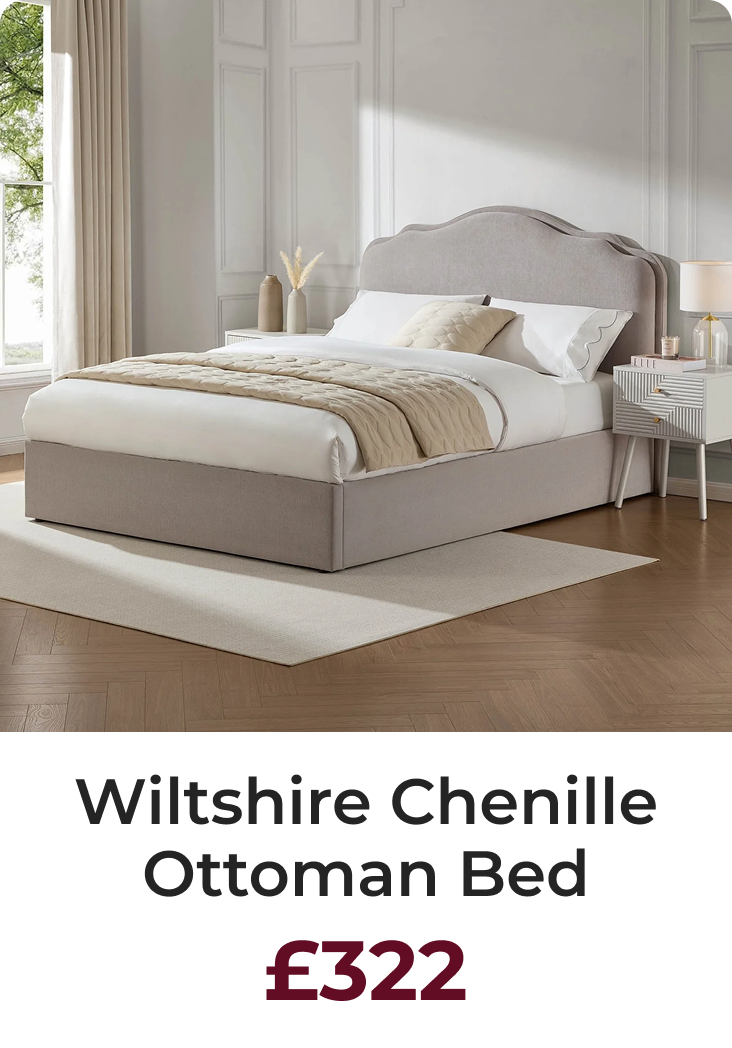 Wiltshire Chenille Ottoman