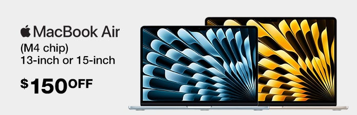 Macbook Air M4 chip 13 inch or 15 inch $150 OFF