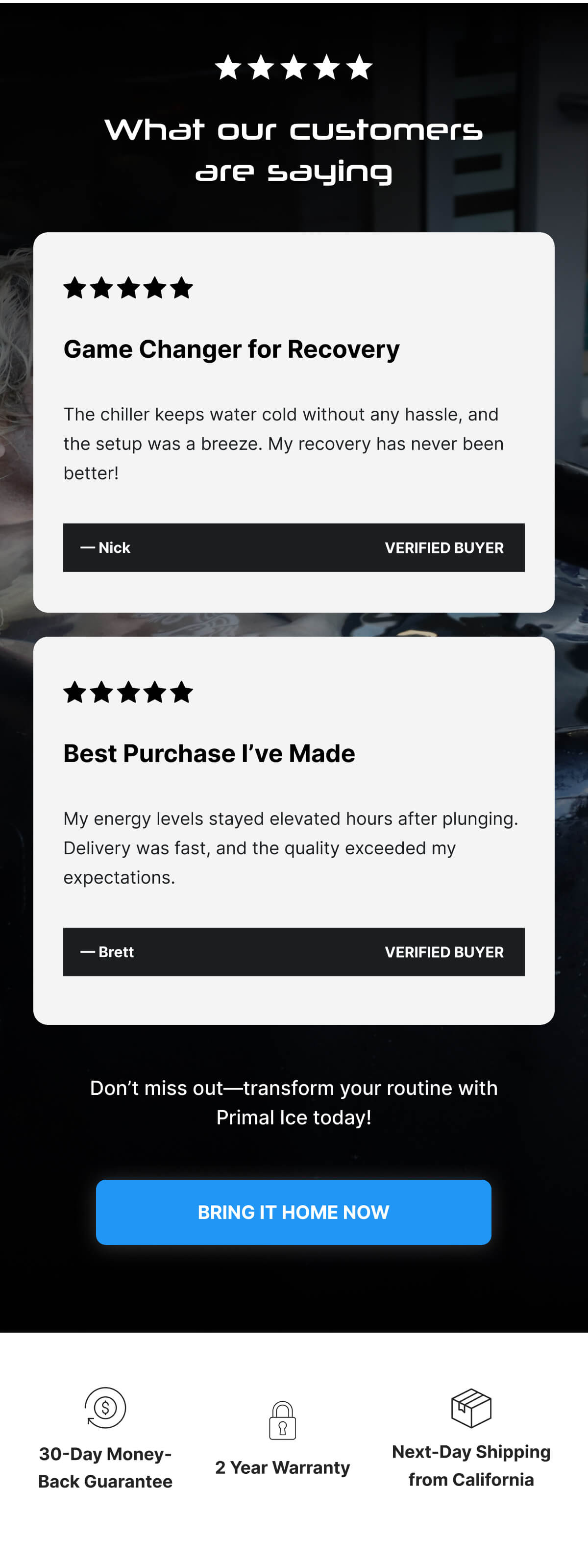 Here’s why thousands trust Primal Ice - Claim your welcome offer now