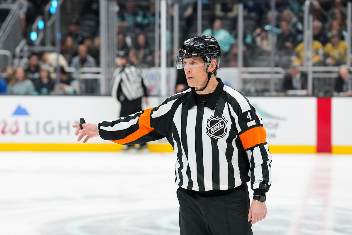 Photo of ice hockey referee