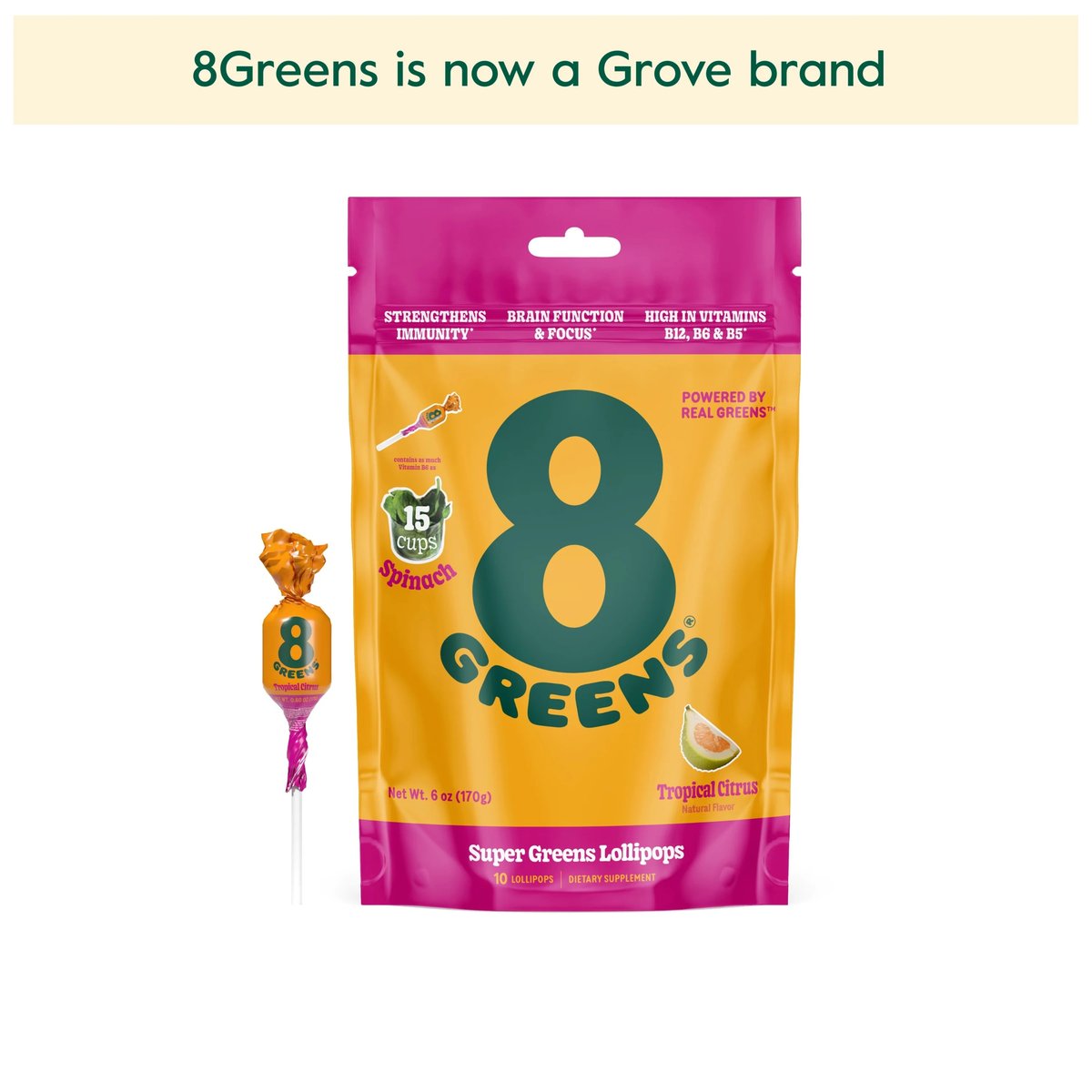8Greens SUper Greens Lollipops
