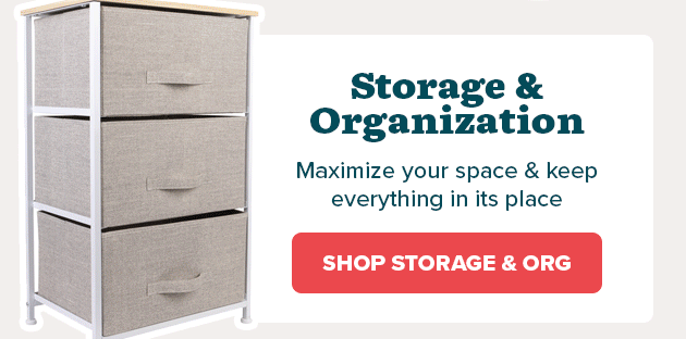 Storage & Organization – Maximize your space and keep everything in its place