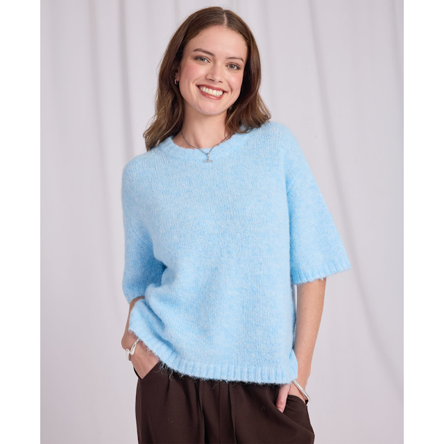 Women's Short Sleeve Knit Jumper
