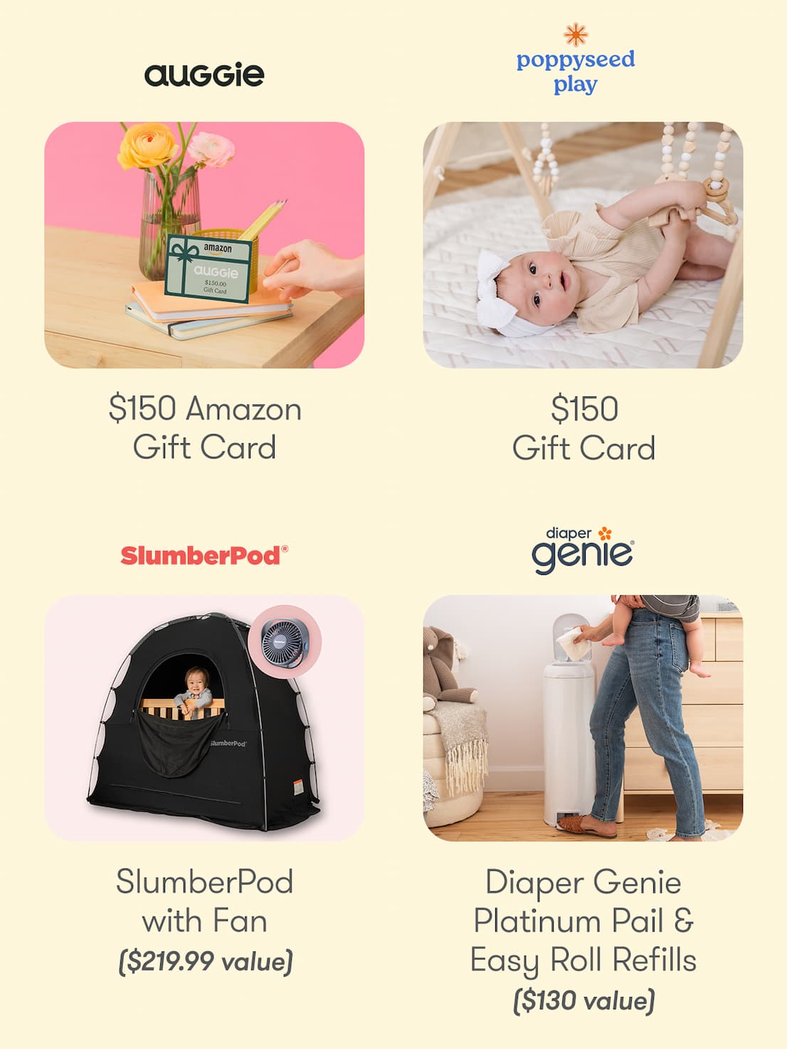 Auggie | Poppyseed Play | SlumberPod | Diaper Genie