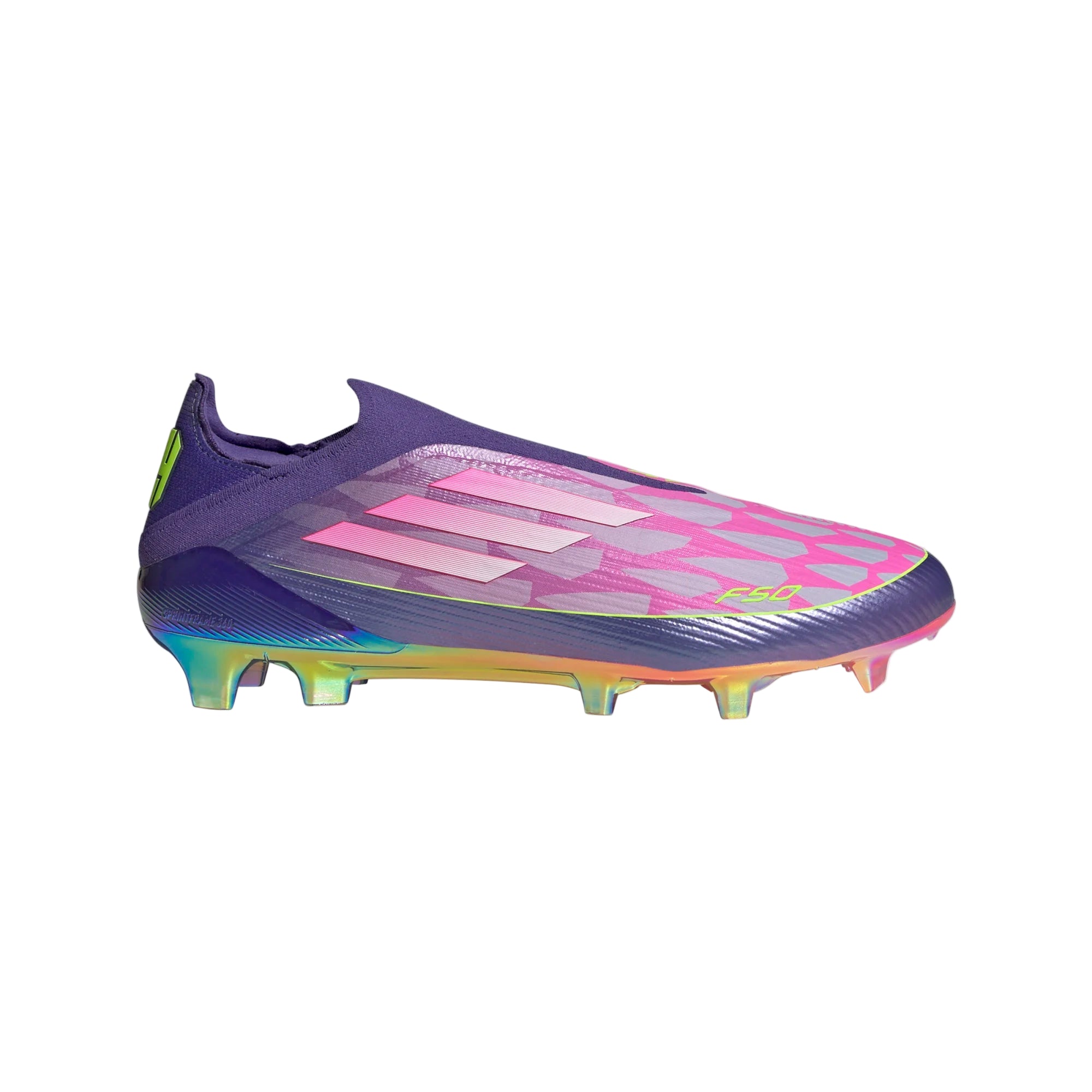 Image of Adidas F50 Elite Lamine Yamal Laceless FG-UNIPUR/FTWWHT/LUCLEM