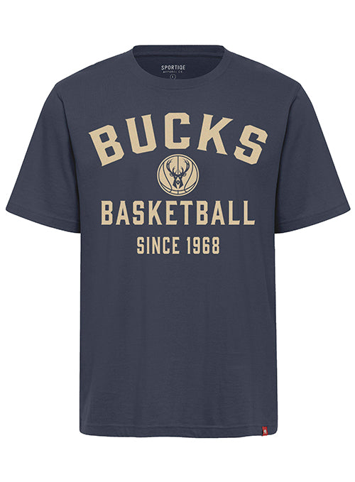 Sportiqe Basketball Logo Duke Milwaukee Bucks T-Shirt
