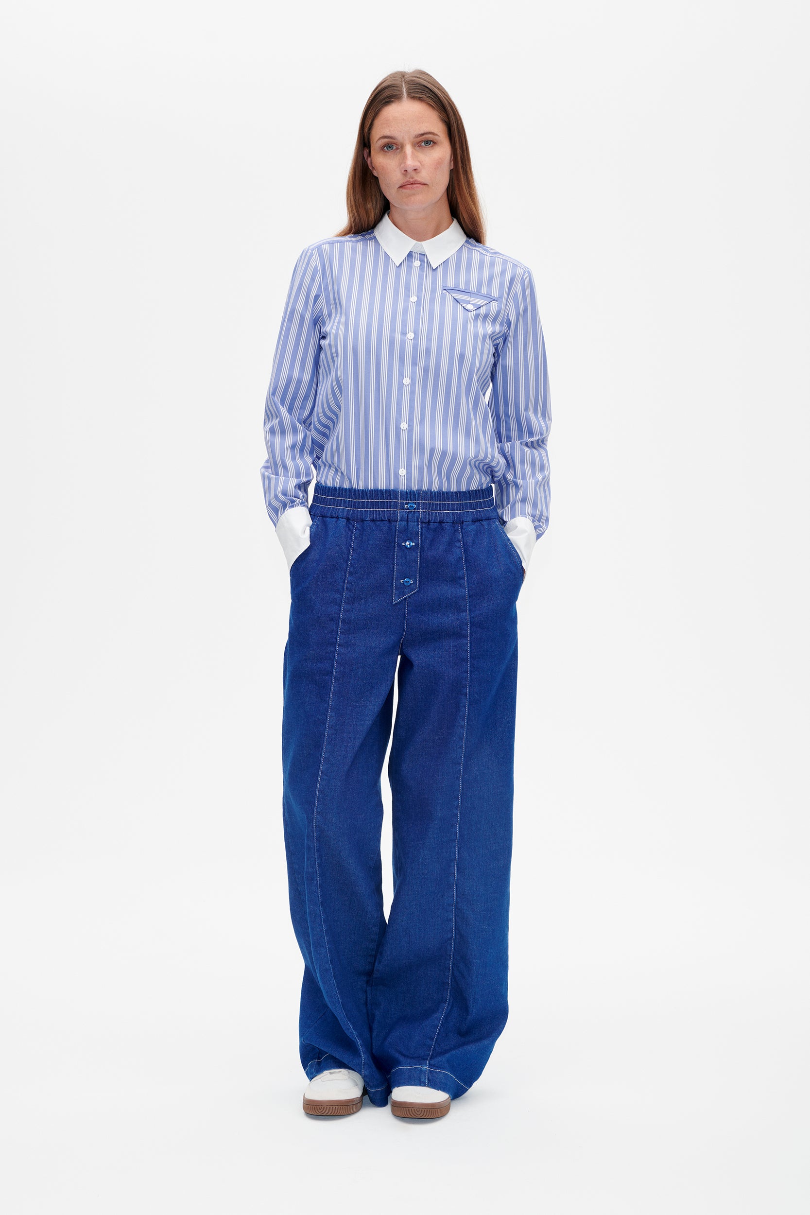 Image of NOIELLA TROUSERS | Blue Depths