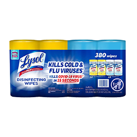 Lysol Disinfecting Wipes, Variety Pack, 95-Count, 4-Pack