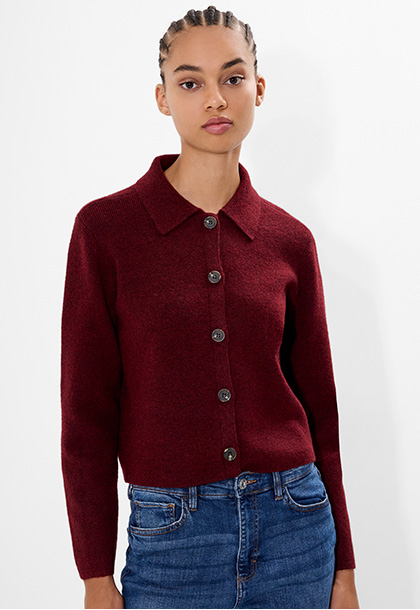 Ellie Knit Collared Cardigan