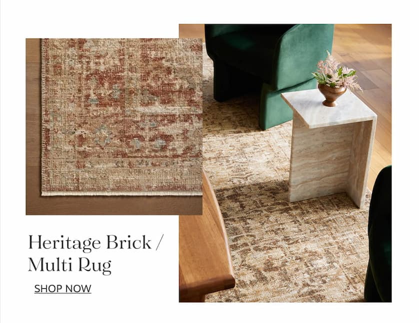 Heritage Brick / Multi Rug. Shop now