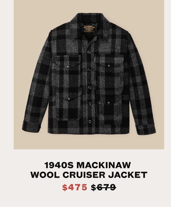 1940s Mackinaw Wool Cruiser Jacket