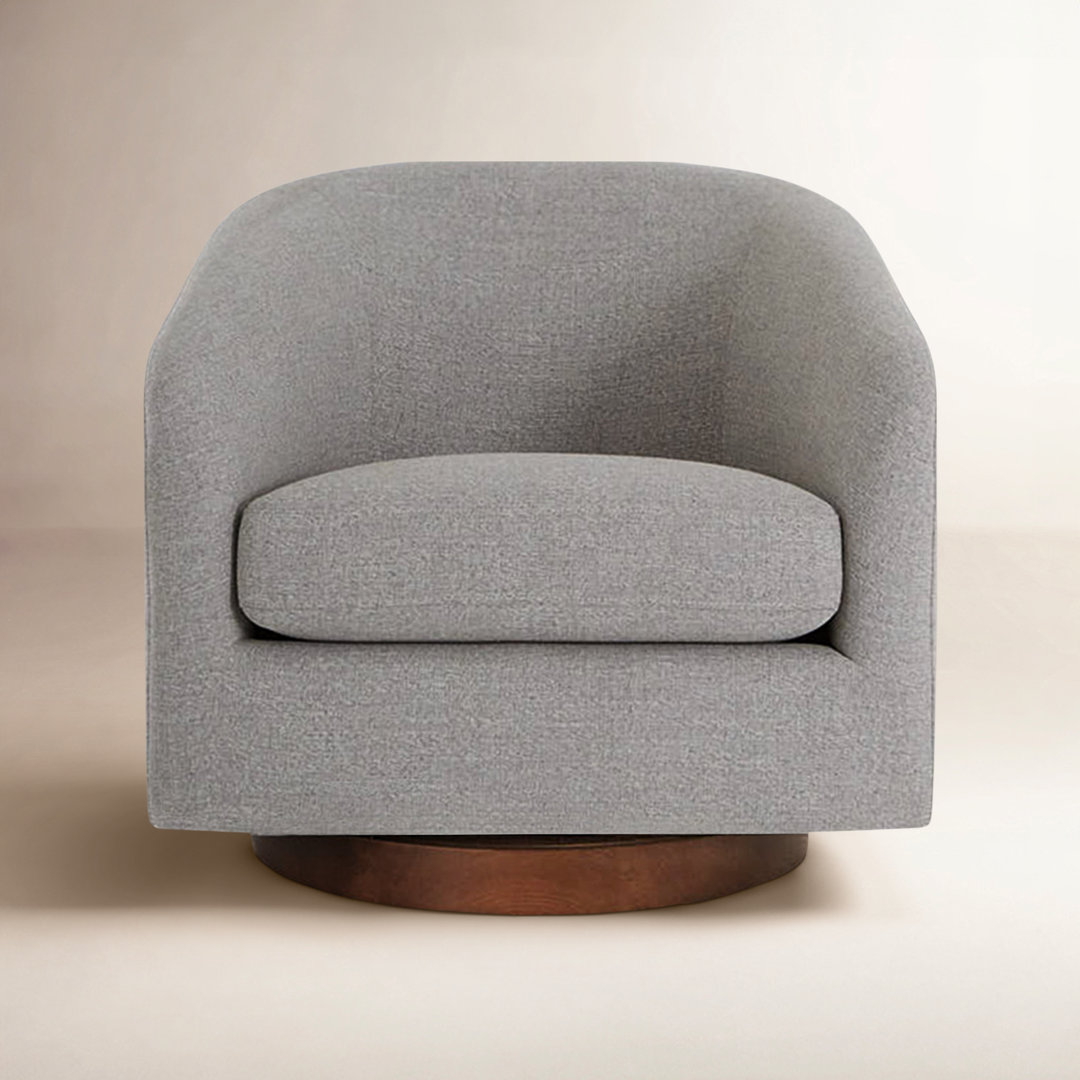 Bennett Upholstered Swivel Barrel Chair
