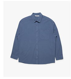 Men's Long Sleeve Shirt In Bijou Blue
