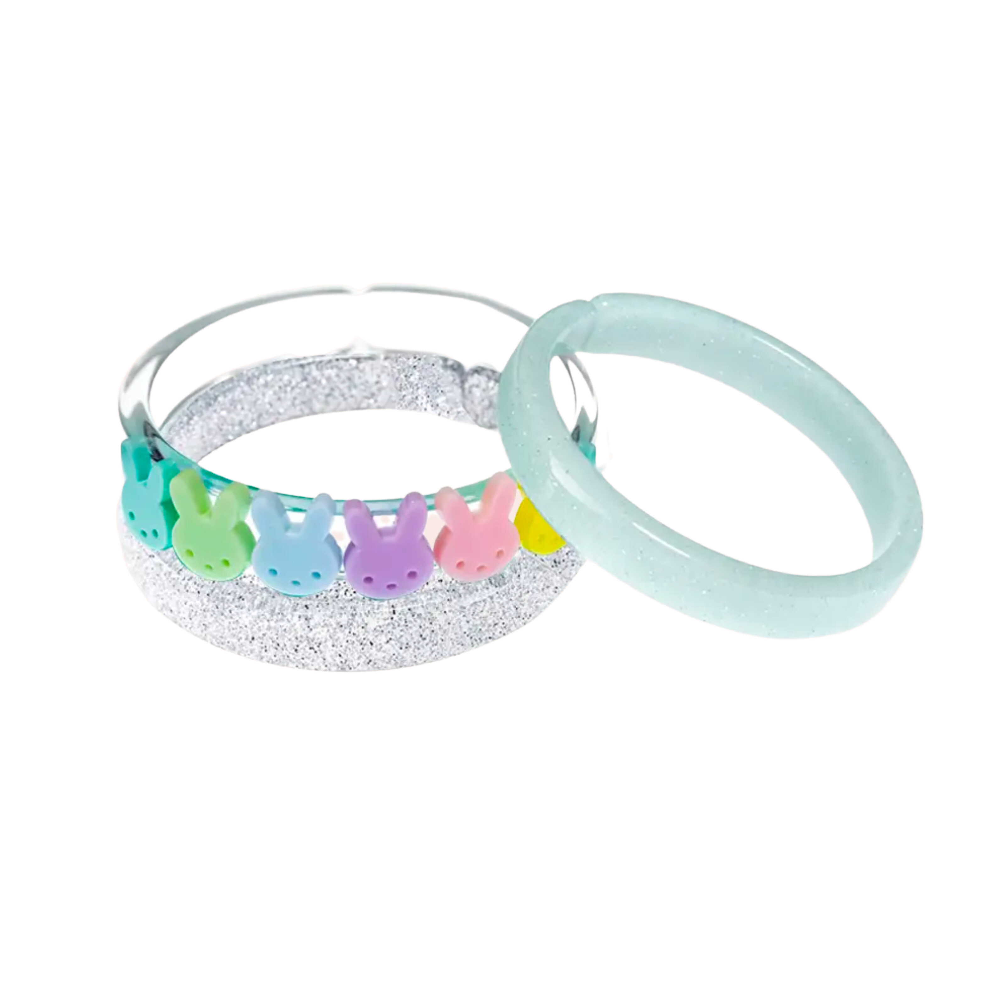 Image of Colorful Pastel Bunnies Bracelets