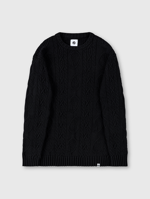 Marylebone paisley knit jumper