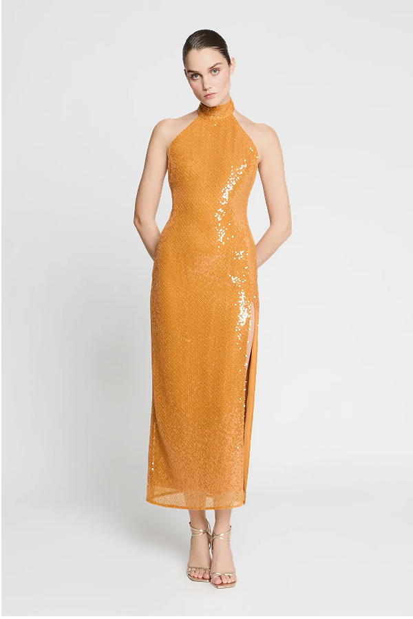 Alva Sequin Midi Dress