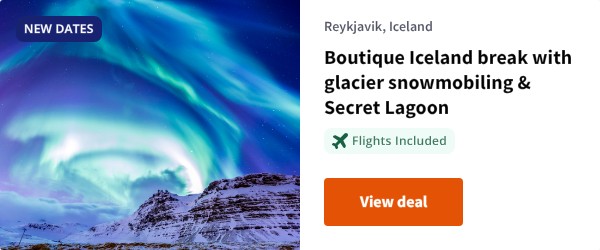 Boutique Iceland break with glacier snowmobiling & Secret Lagoon
