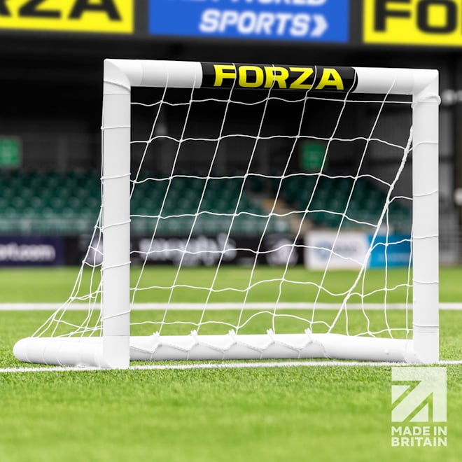 Made in Britain - the 3ft x 2.5ft Mini Target Goal on an artificial pitch.