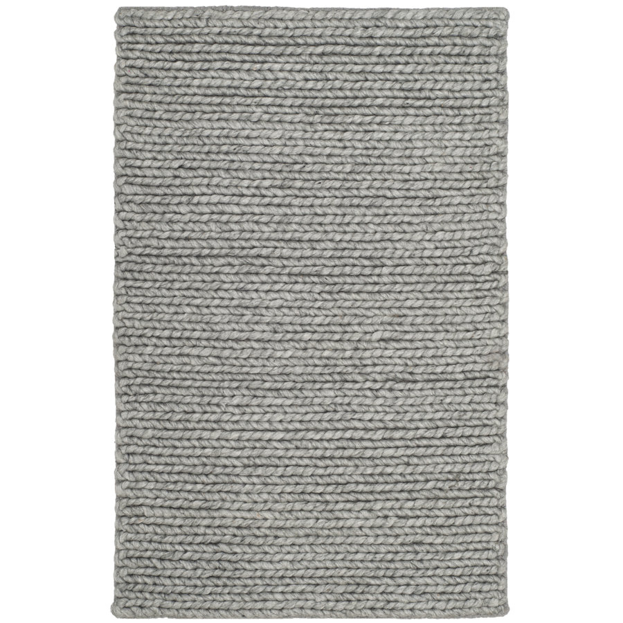 Ginseng Hand-Woven Flatweave Steel Area Rug
